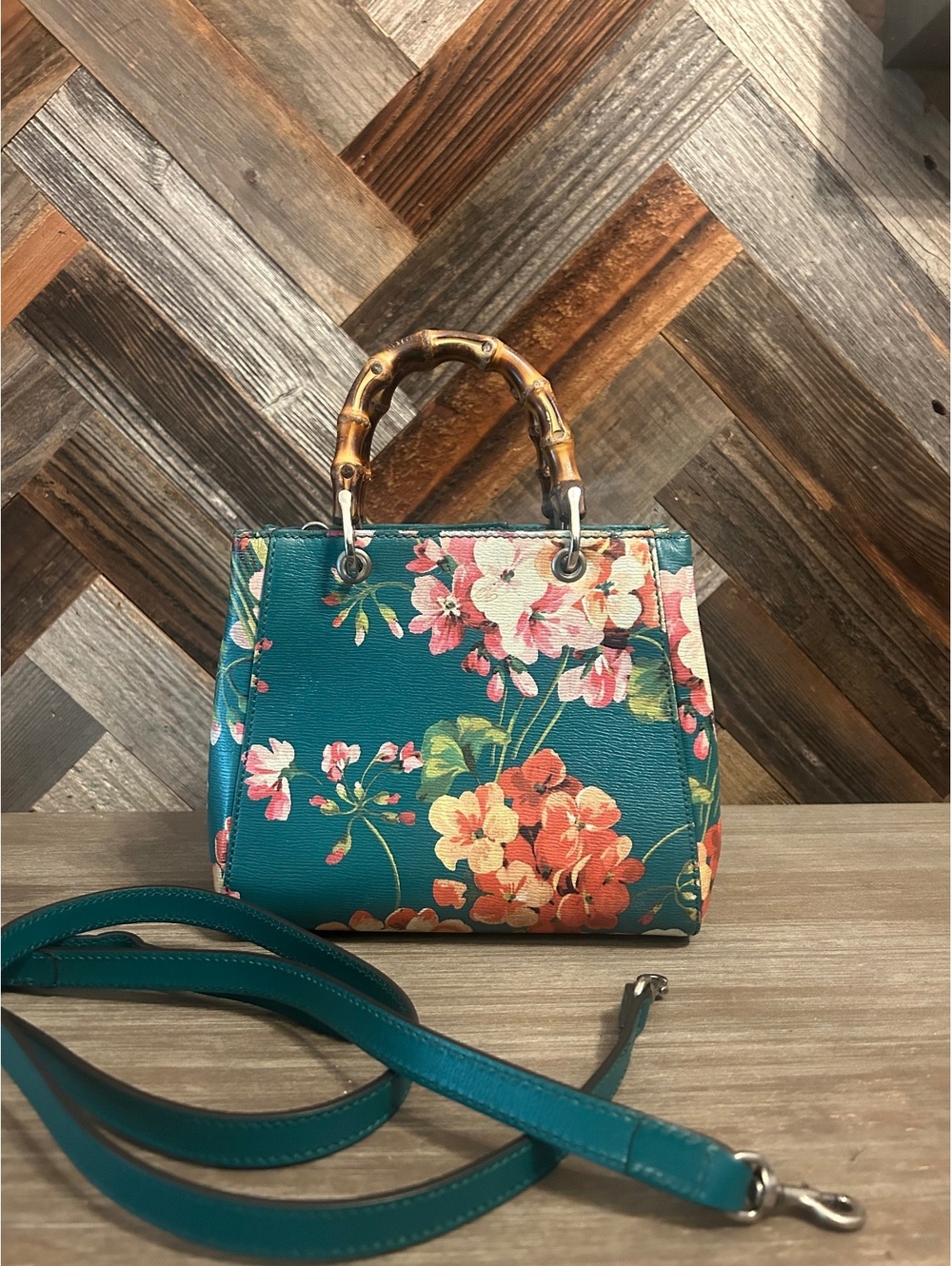 Gucci Blooms Bamboo Mini Tote